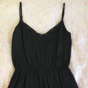 pretty black slip dress